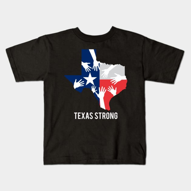 Texas Strong Kids T-Shirt by nanoine73